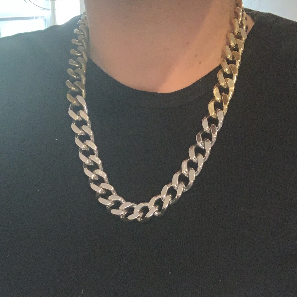 Beautiful tritone metal necklace